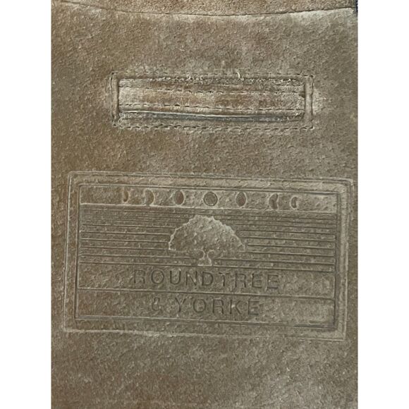 Roundtree & Yorke Men’s XLT Genuine Suede Leather Zip Jacket Tan Brown READ - Picture 7 of 16